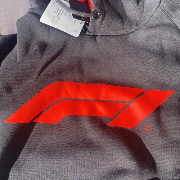 FORMULA 1 OFFICIAL PRODUCT SIZE XL Hooded sweatshirt black with F1 red logo NWT - Picture 8 of 11